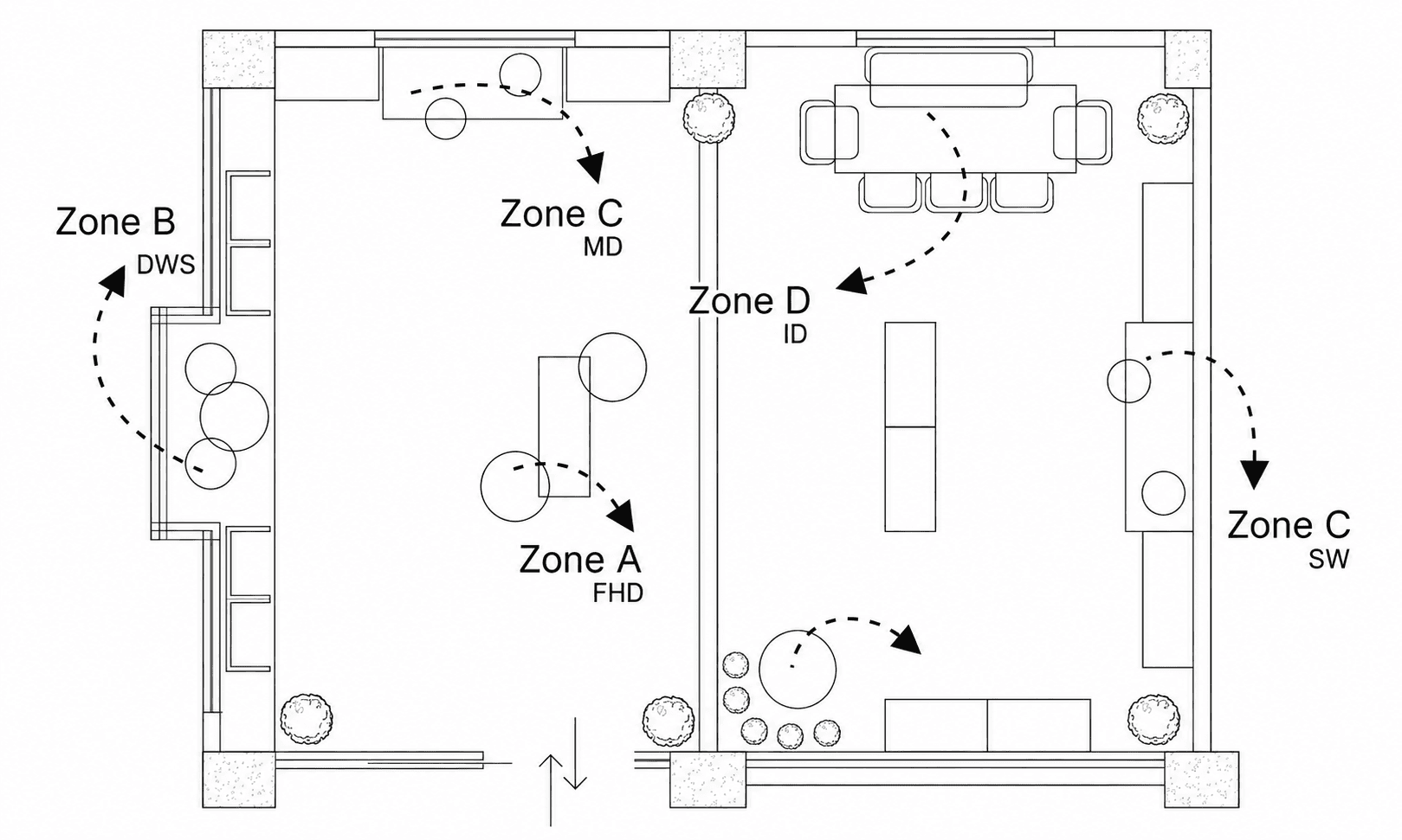 Store Planning store layout sketch