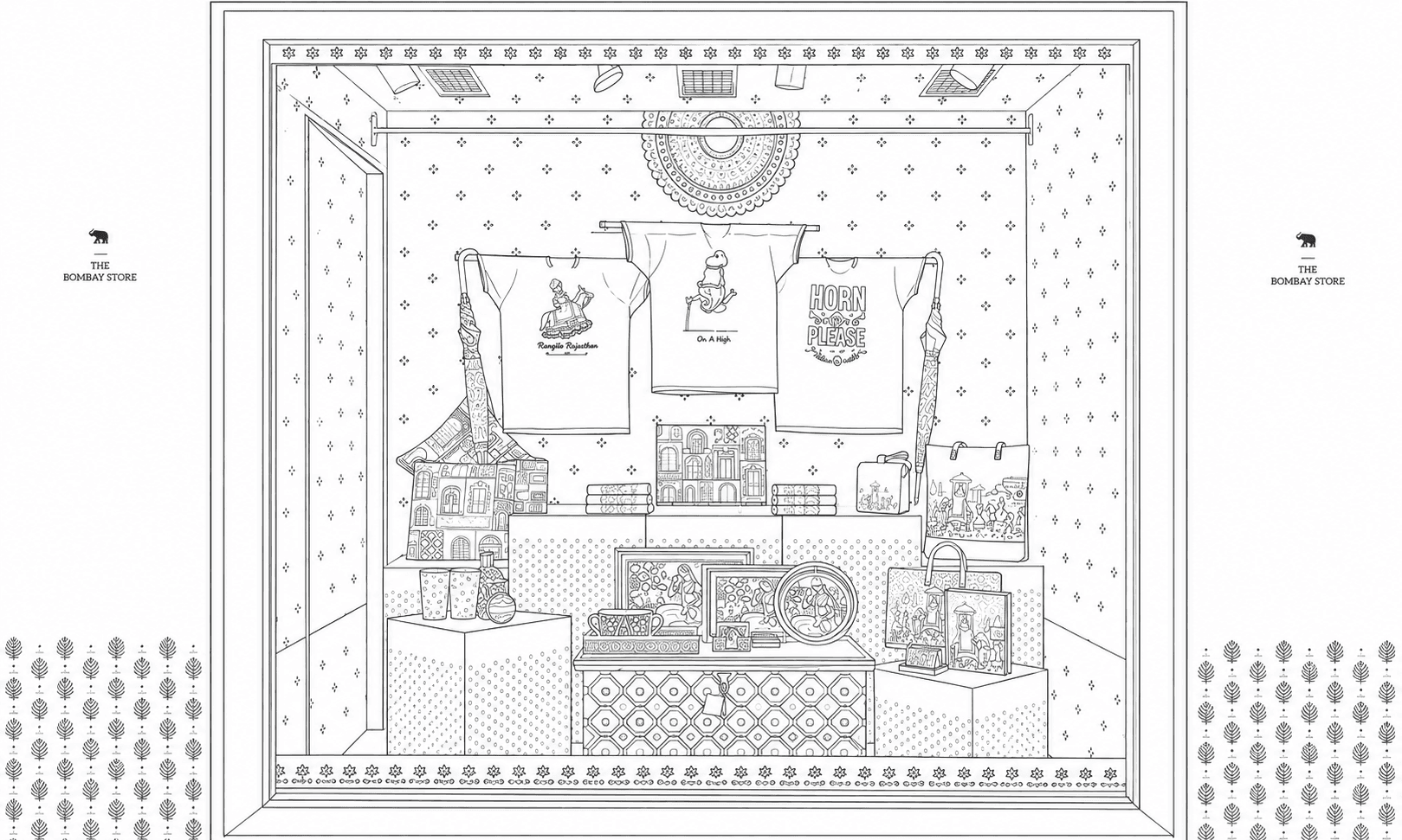 Visual Merchandising store layout sketch